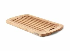 CONTINENTA Brotschneidebrett Aus Gummibaum 45 Cm X 26 Cm
