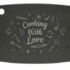 JADE Schneidbrett "Cooking With Love" Gourmet Kitchen 29,8 Cm X 23,5 Cm